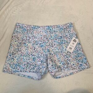 NEW RBX Active Women's 3X Floral Print Athletic Shorts Live Life Active